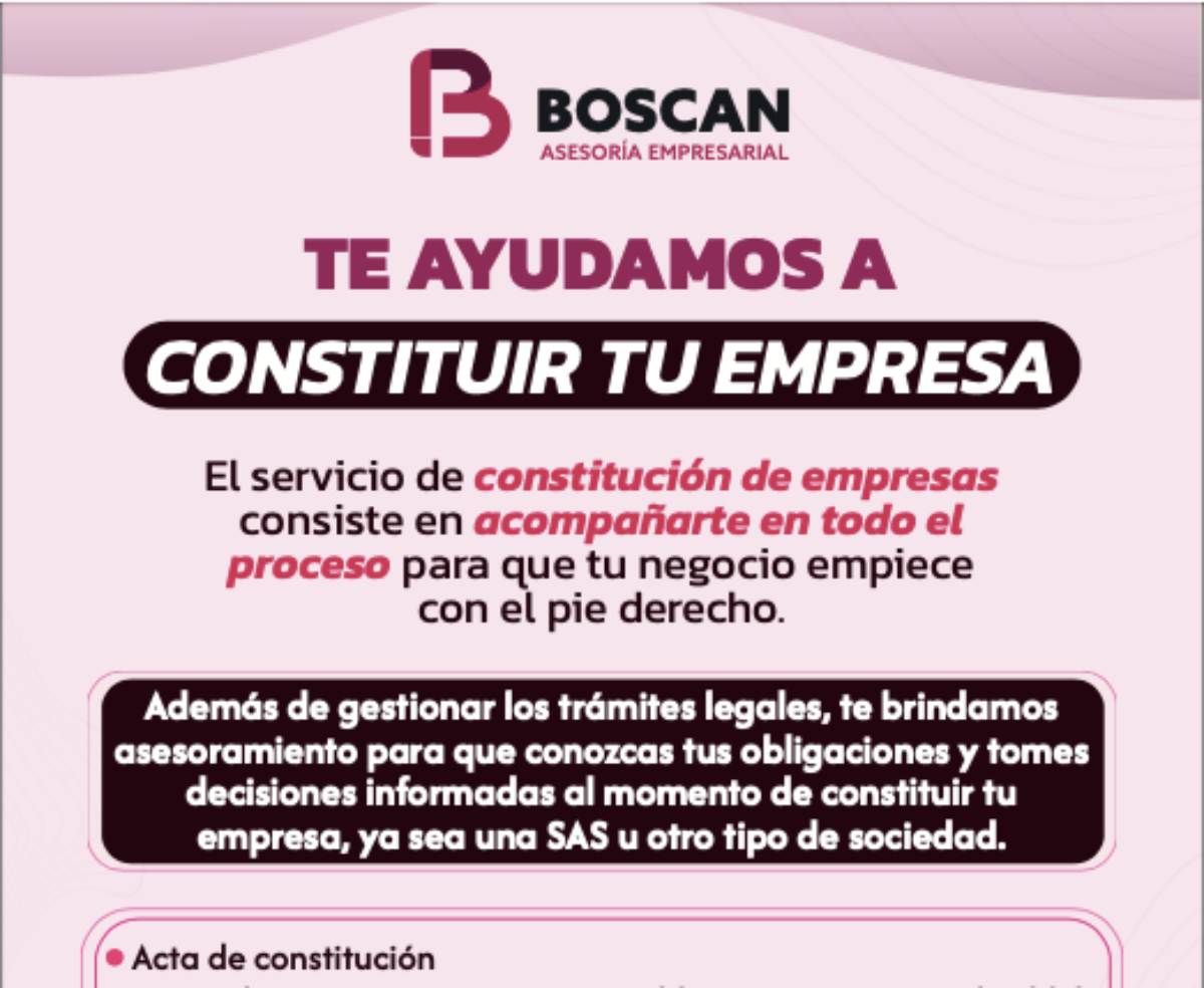 TE AYUDAMOS A CONSTITUIR TU EMPRESA